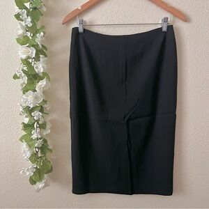 Escada Classic Black Viscose Work Pencil Skirt